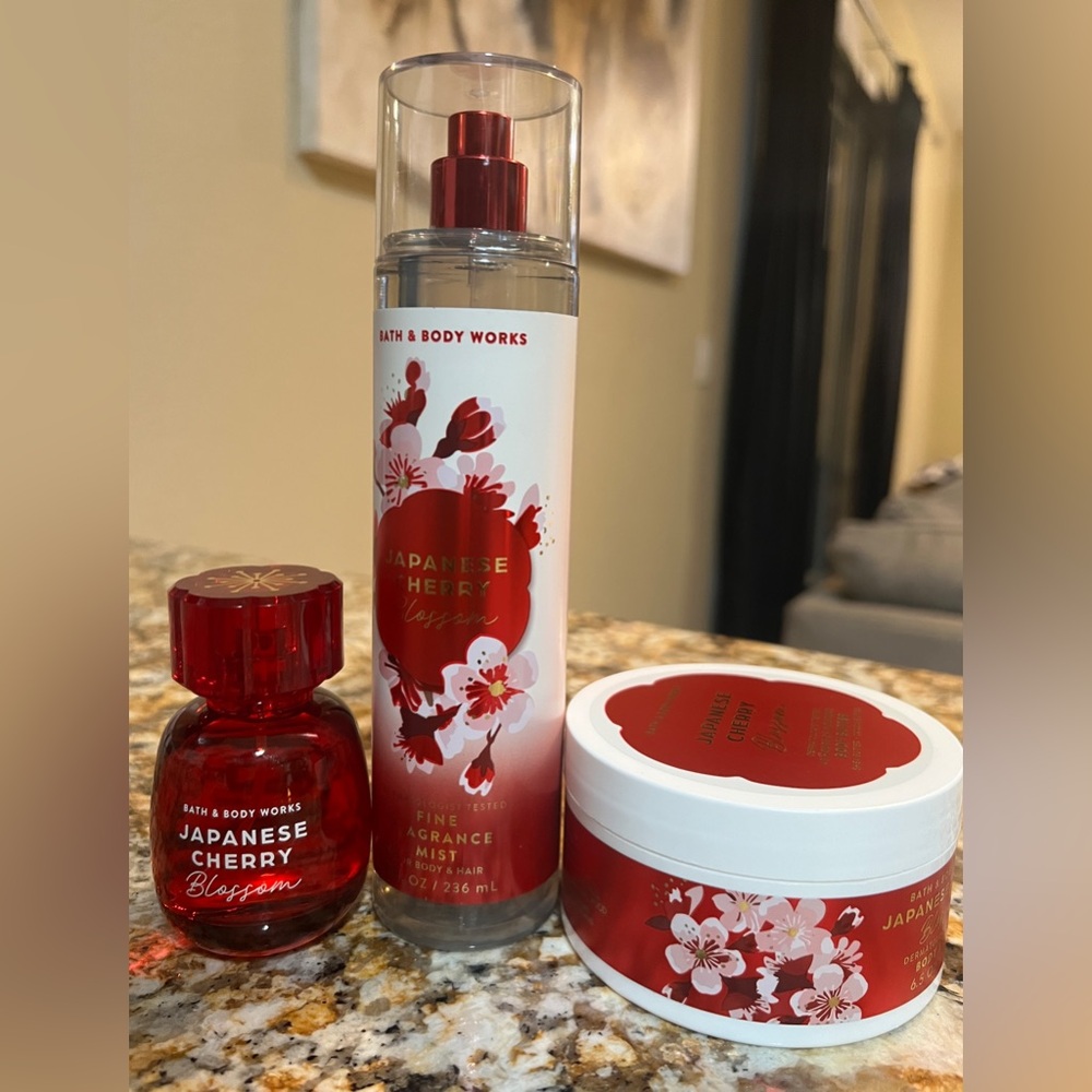 Bath & Body works bundle- Japanese Cherry Blossom-$FIRM